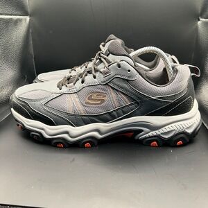 Skechers Stamina AT Upper Stitch Mens‎ 12 Trail Running Shoes Charcoal Sneaker